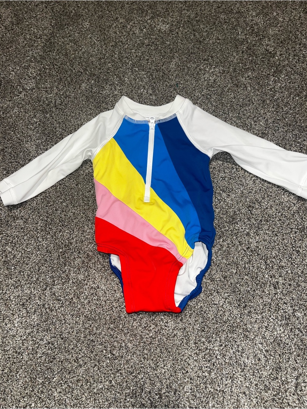 Hanna Andersson rainbow baby long sleeve swim suit nwot